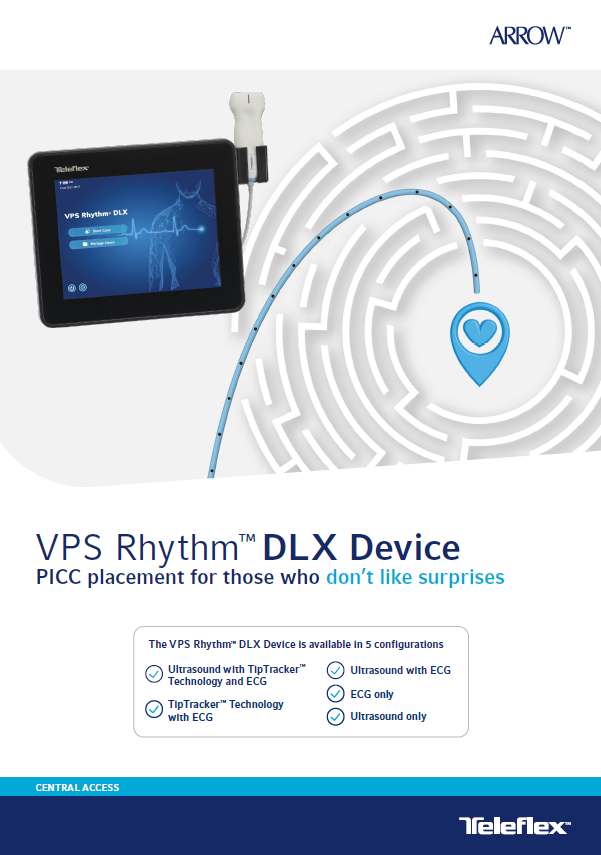 Vps Teleflex Arrow™ VPS Rhythm™ DLX Device with TipTracker™ Technology | Teleflex®