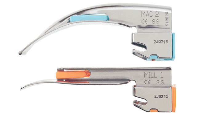 thumbnail image 2 of Single Use Fiber Optic Laryngoscope Blades – Stainless Steel – S.S Brand 2 of 6
