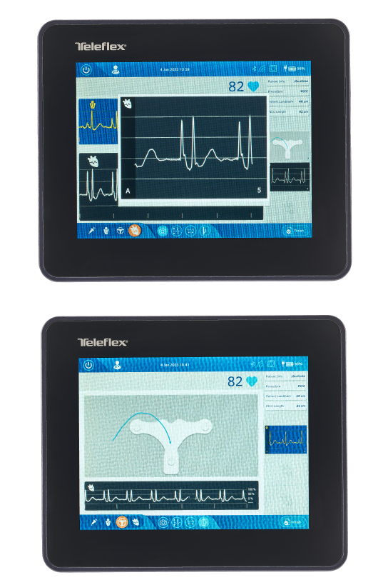 Arrow® VPS Rhythm® DLX Device user interface.